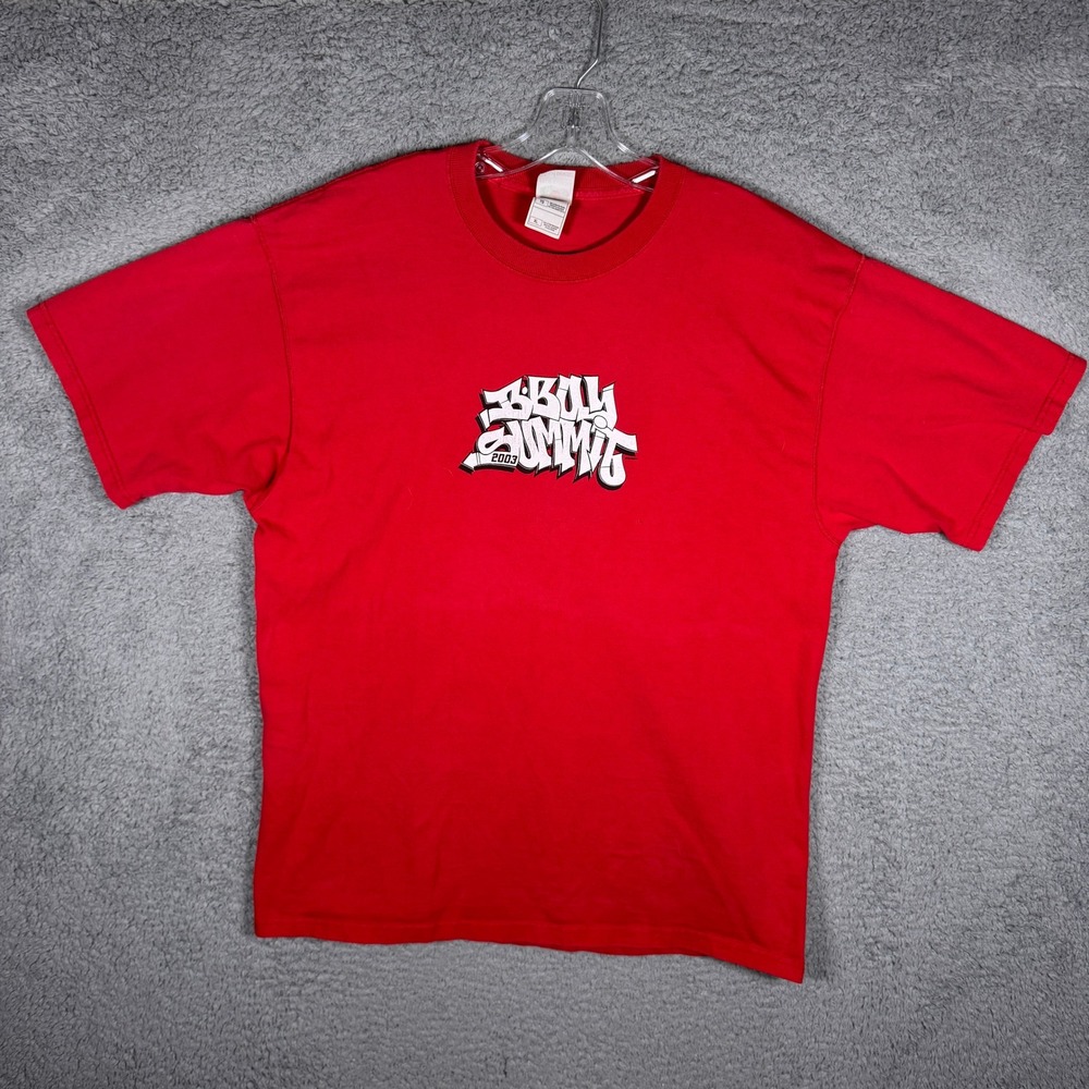 Vintage 2003 B-Boy Summit T-Shirt Men XL Red Fruit of the Loom Lofteez Y2K 2000s